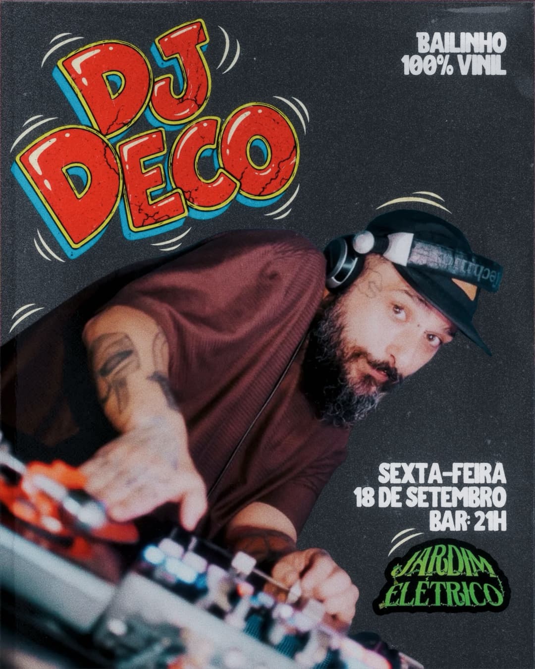 Flyer de DJ Deco Groove Aquilo
