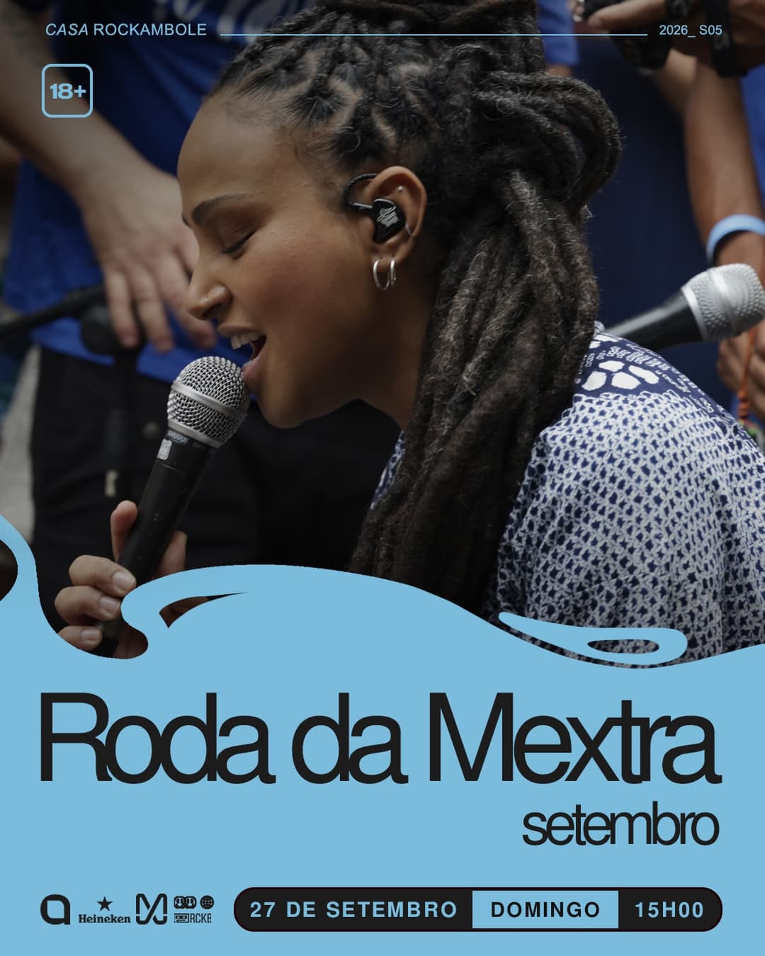 Flyer de Rodadamextra e DJ set