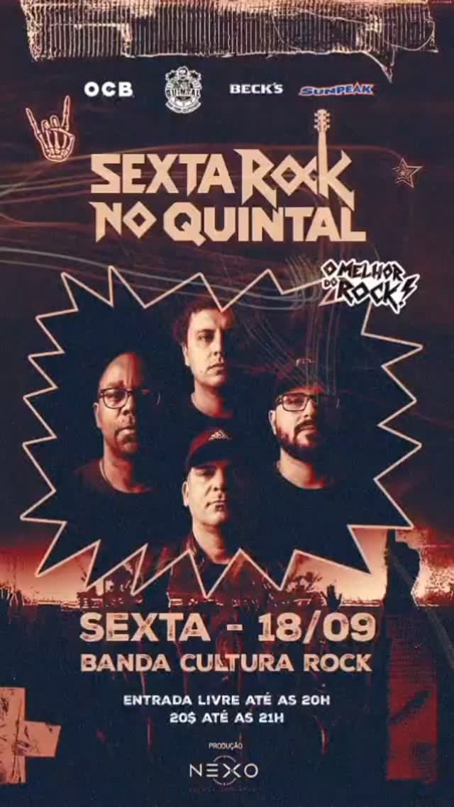 Flyer de Banda Cultura Rock