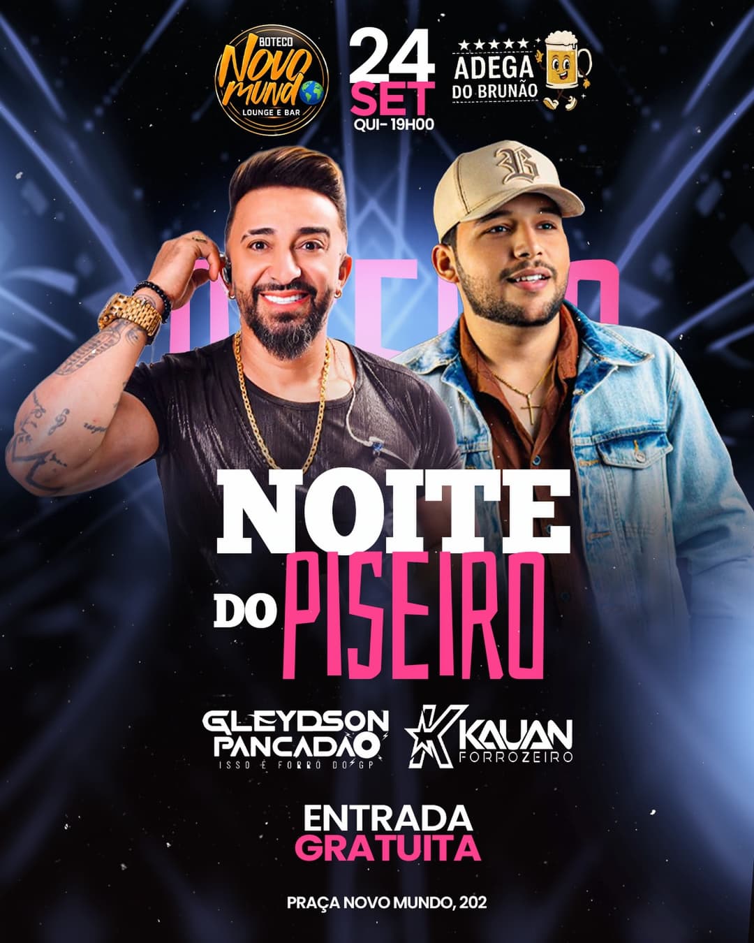 Flyer de Glaydison Pancadão e Kauan Forrozeiro