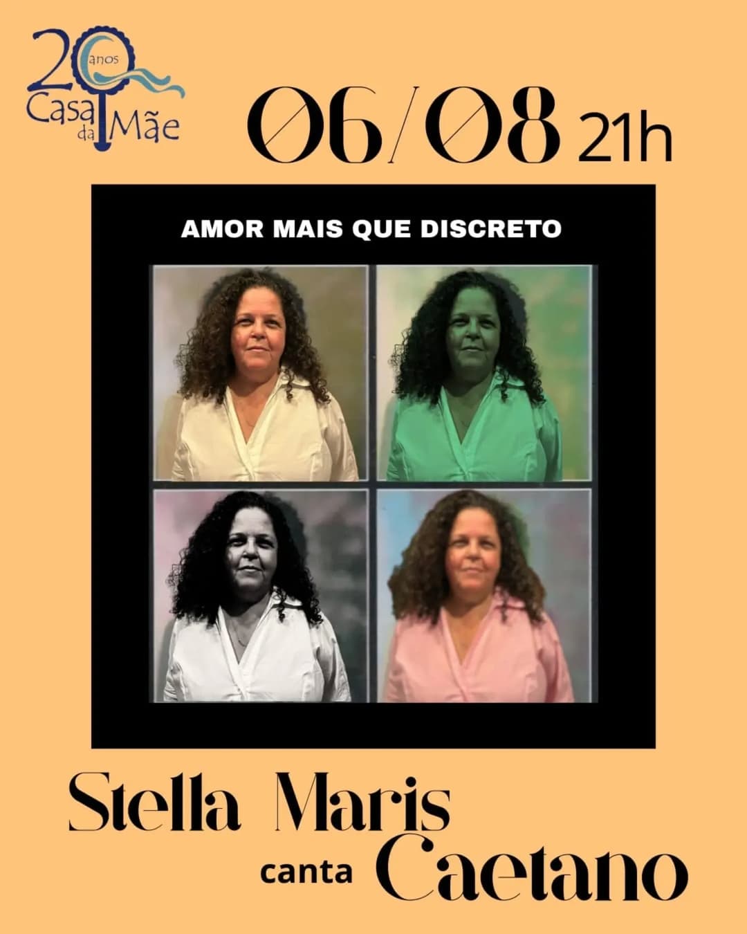 Flyer de Stella Maris e Amor Mais que Discreto