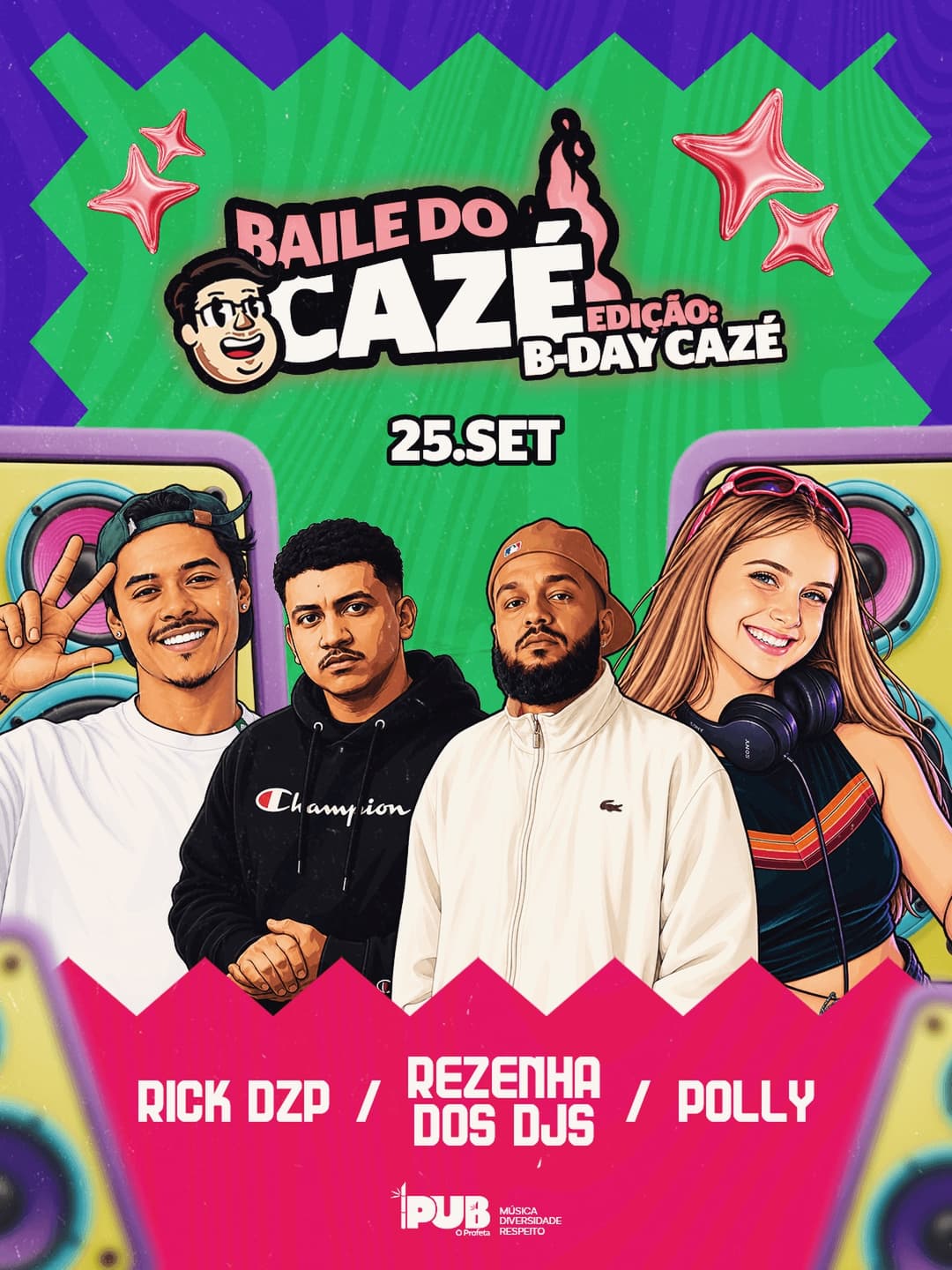 Flyer de Luiz Henrique Silva e Polly & Rezenha