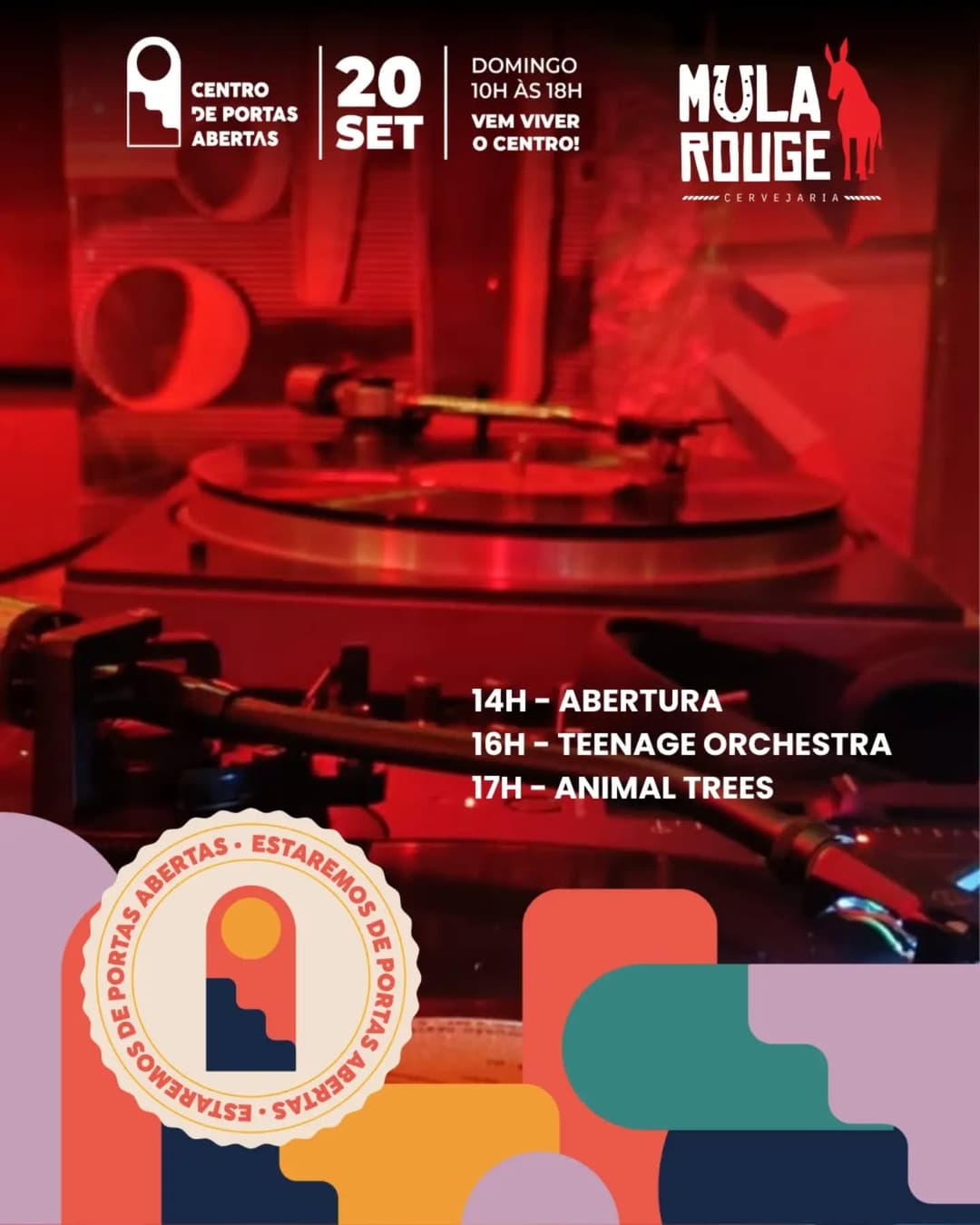 Flyer de Animal Trees e Teenage Orchestra