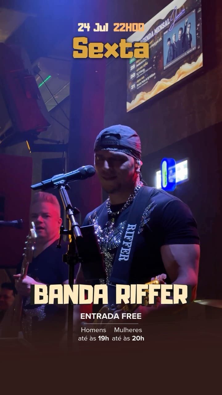 Flyer de Riffer Thiago Ribeiro