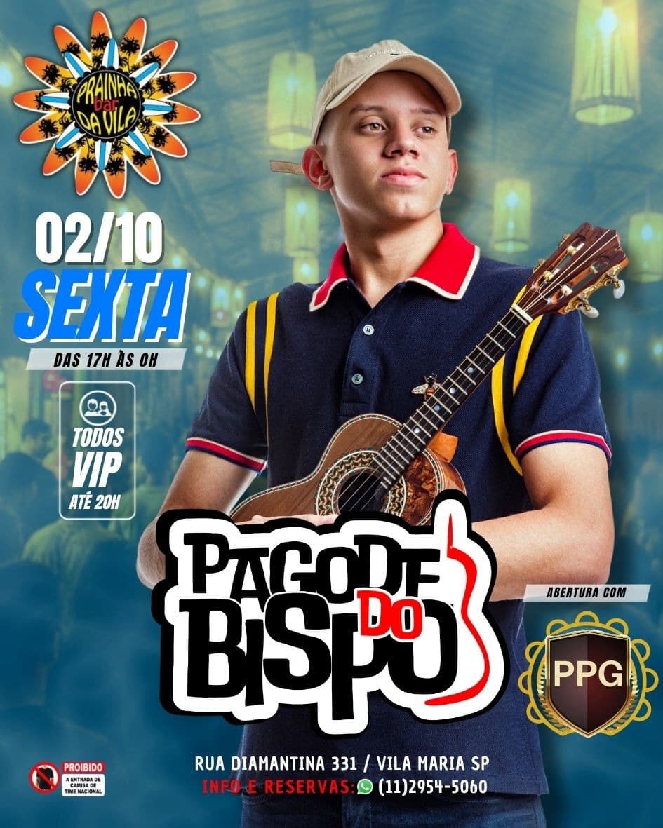 Flyer de Thiago Bispo e PPG