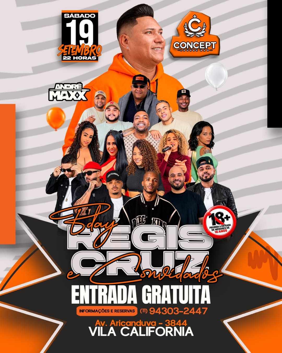 Flyer de Regis Cruz