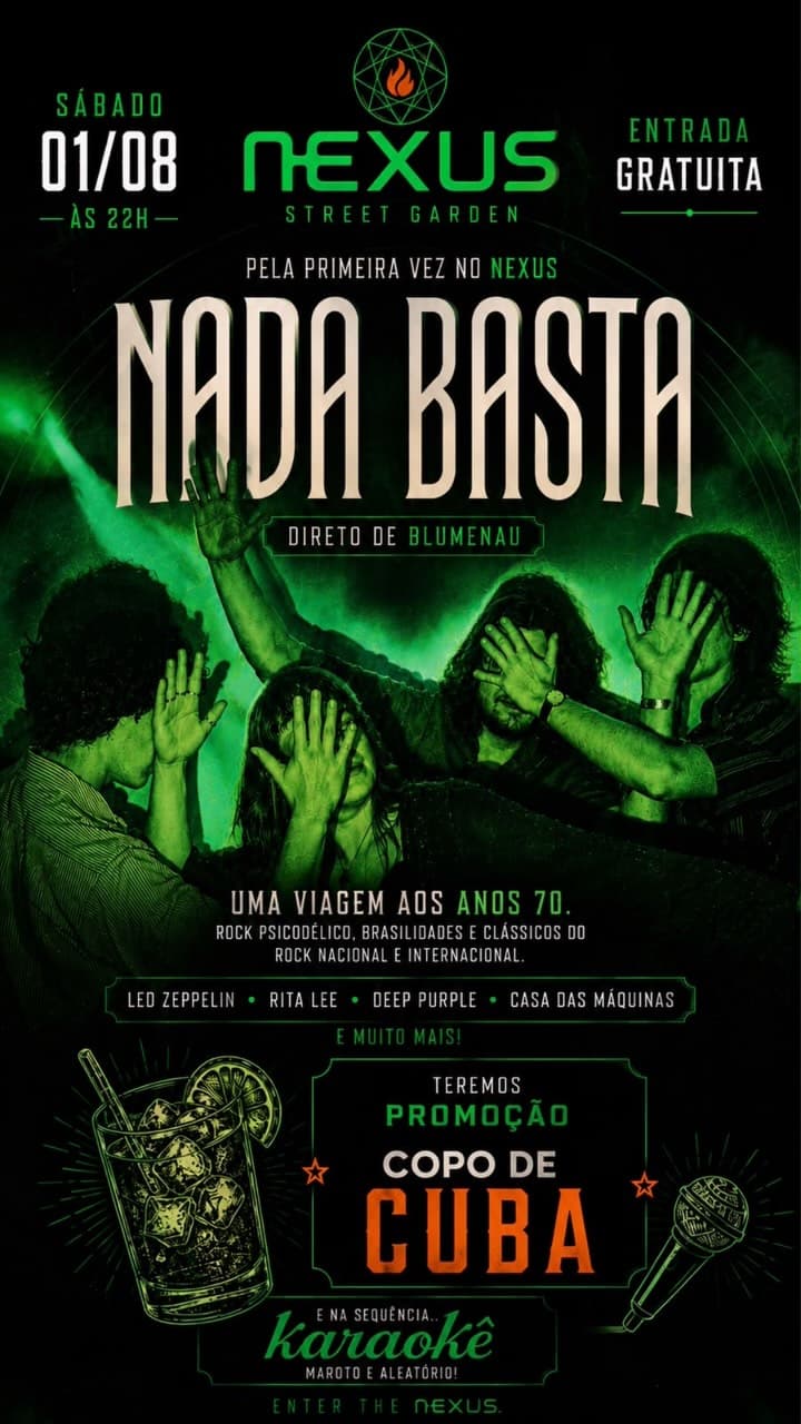 Flyer de Nada Basta