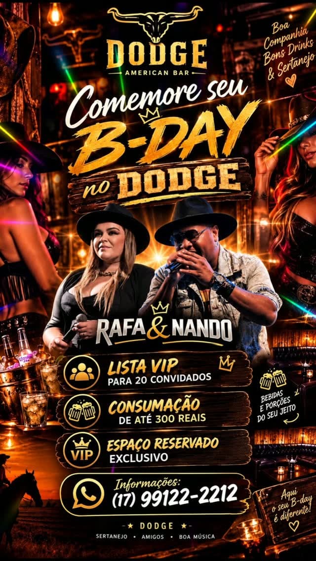 Flyer de Rafa e Nando