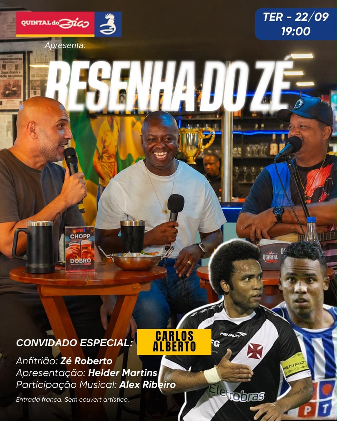 Flyer de Carlos Alberto, ze10roberto_oficial e mais 2 artistas