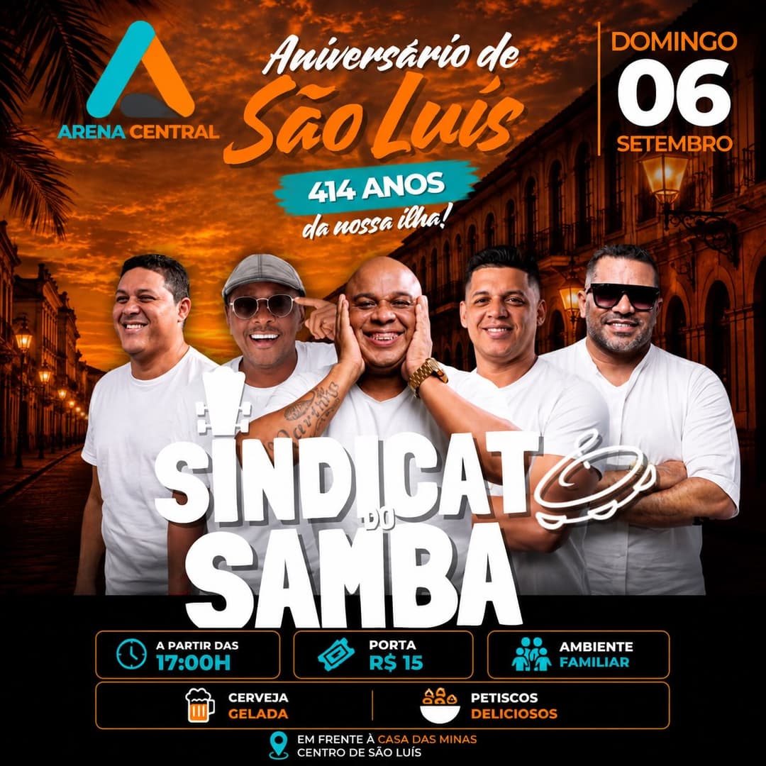 Flyer de Sindicato do Samba