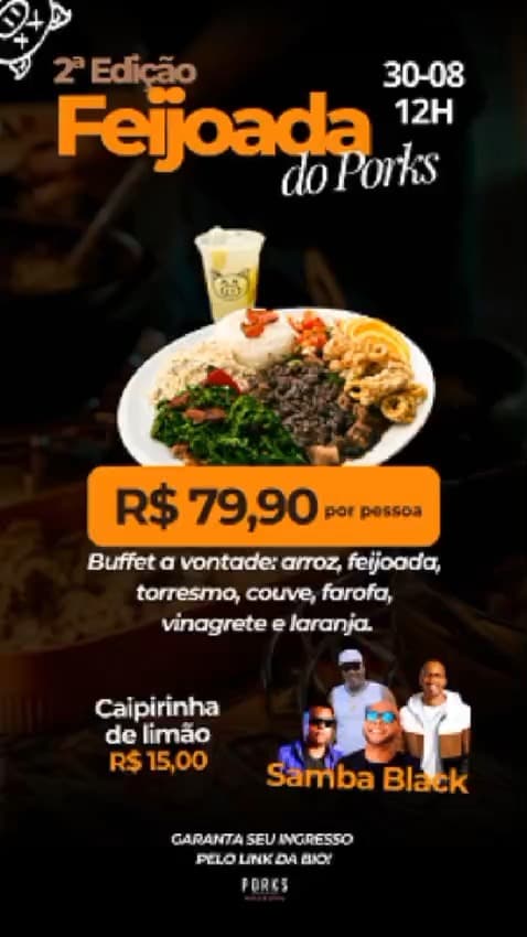 Flyer de Samba Black TL