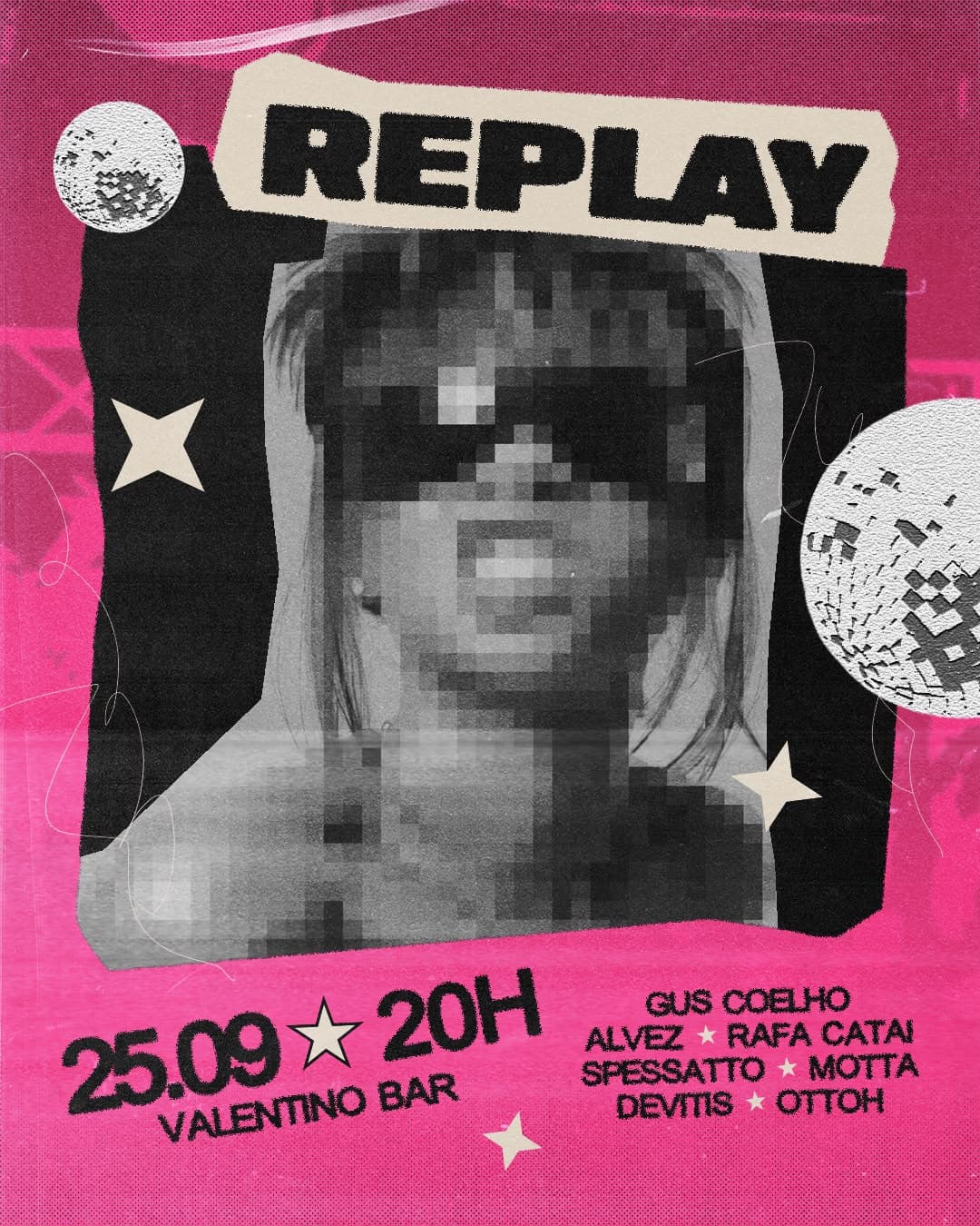 Flyer de Alvez, Gus Coelho, RAFA CATAI e mais 3 artistas