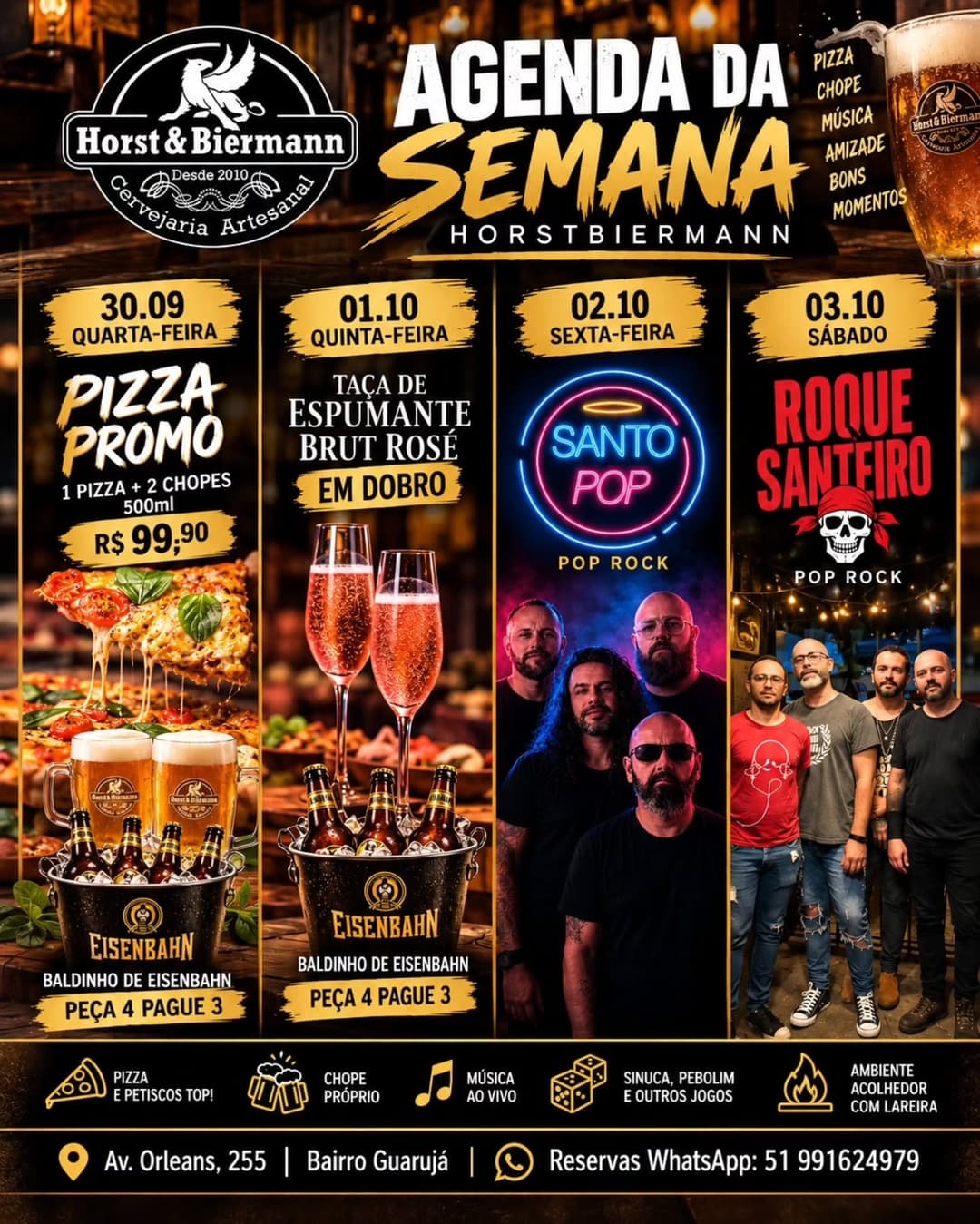 Flyer de Santo Pop