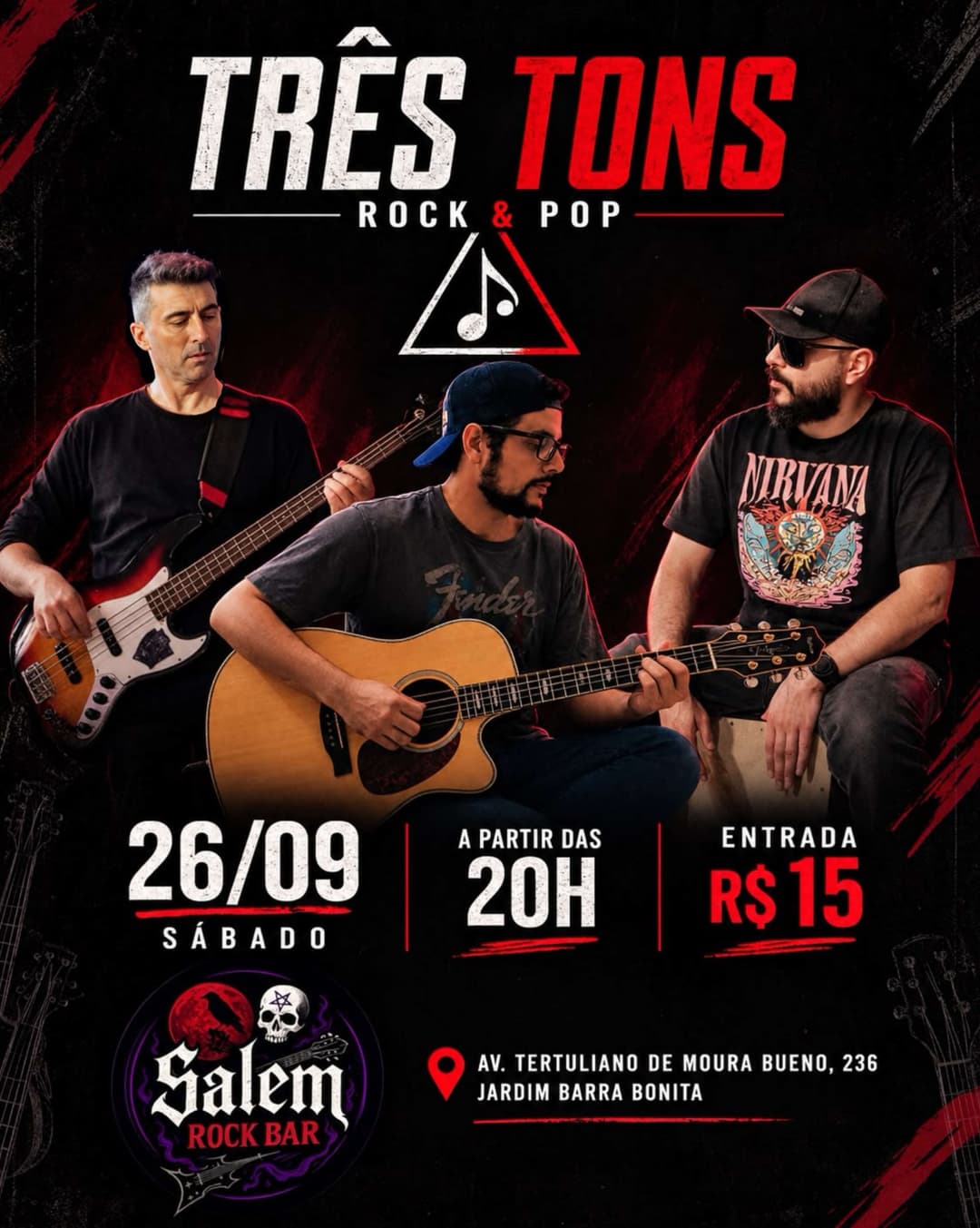 Flyer de Três Tons