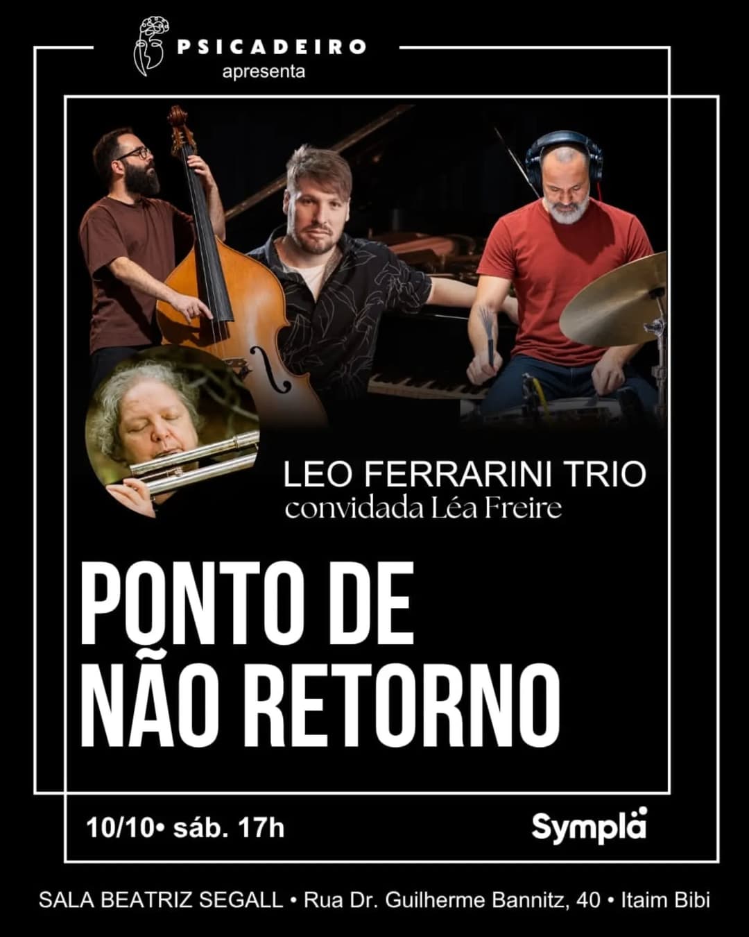 Flyer de Léo Ferrarini Trio