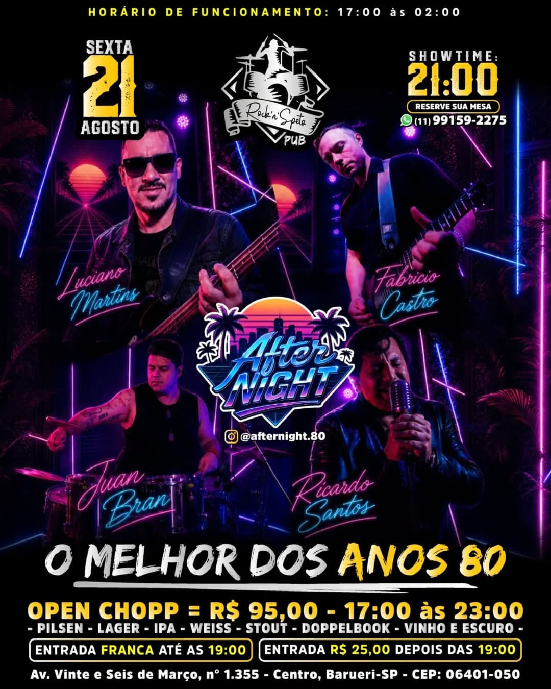 Flyer de afternight.80
