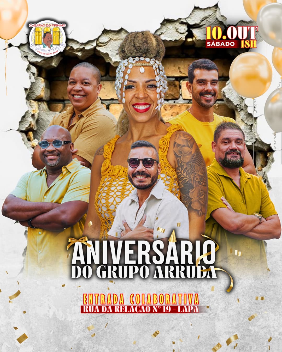 Flyer de Grupo Arruda e DJ Nicolle Neumann