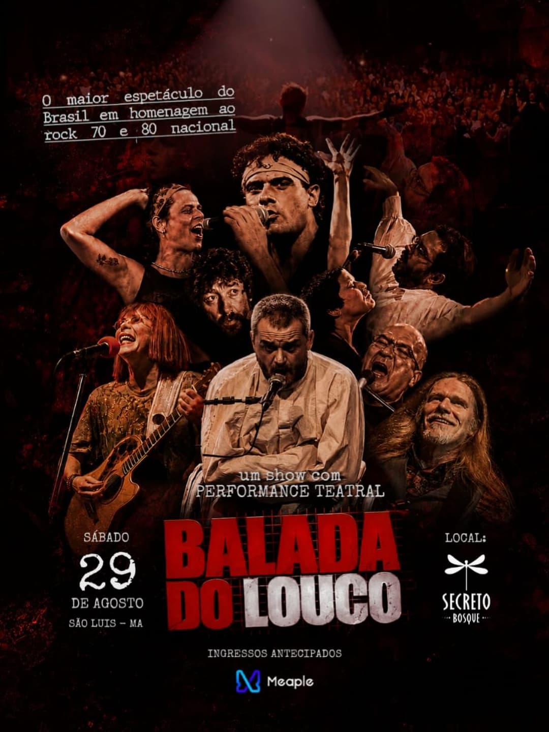 Flyer de Balada do Louco e DJ Branco