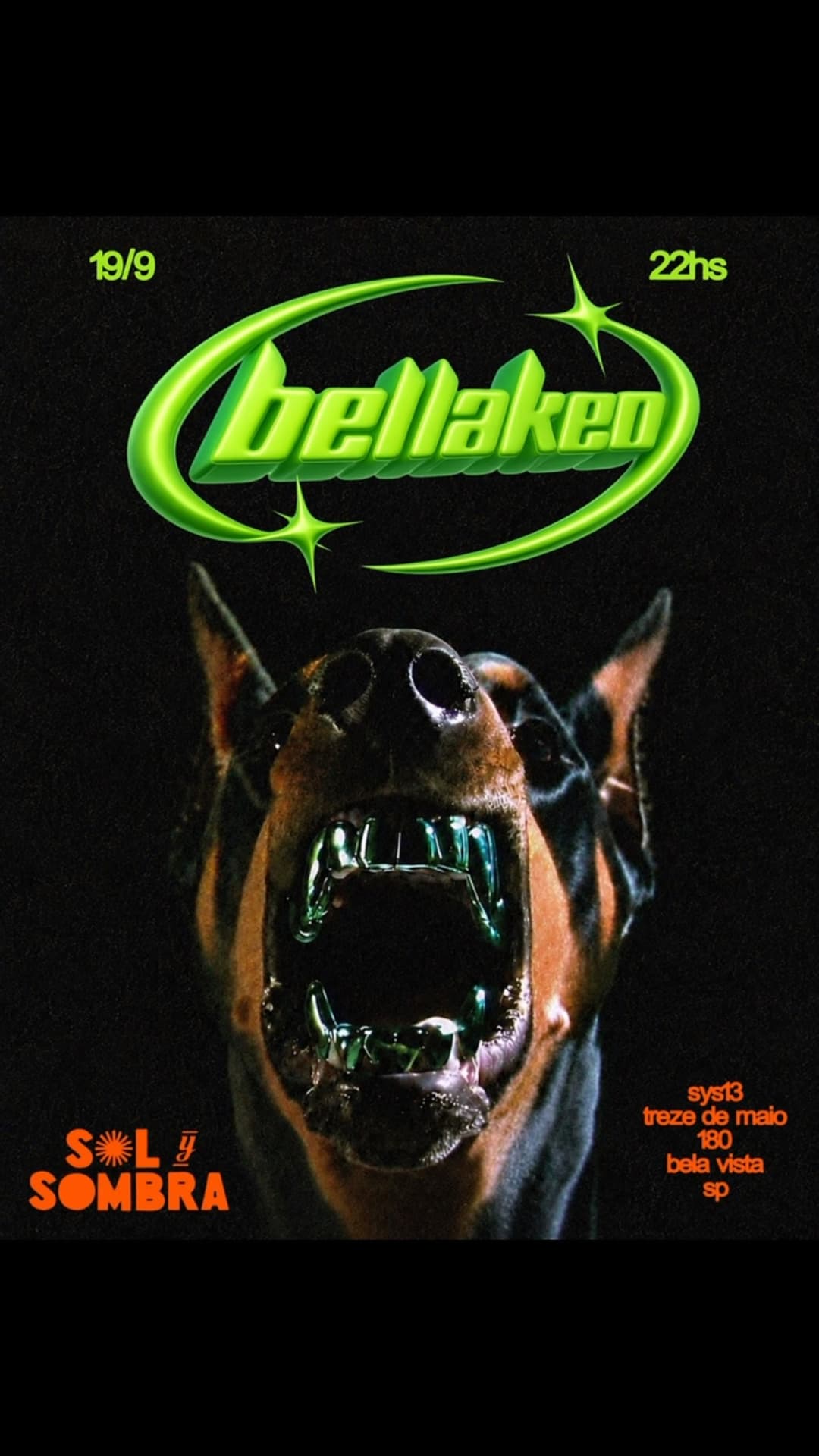 Flyer de Bellakeo, Banda Bogota e Fantastika Bailable