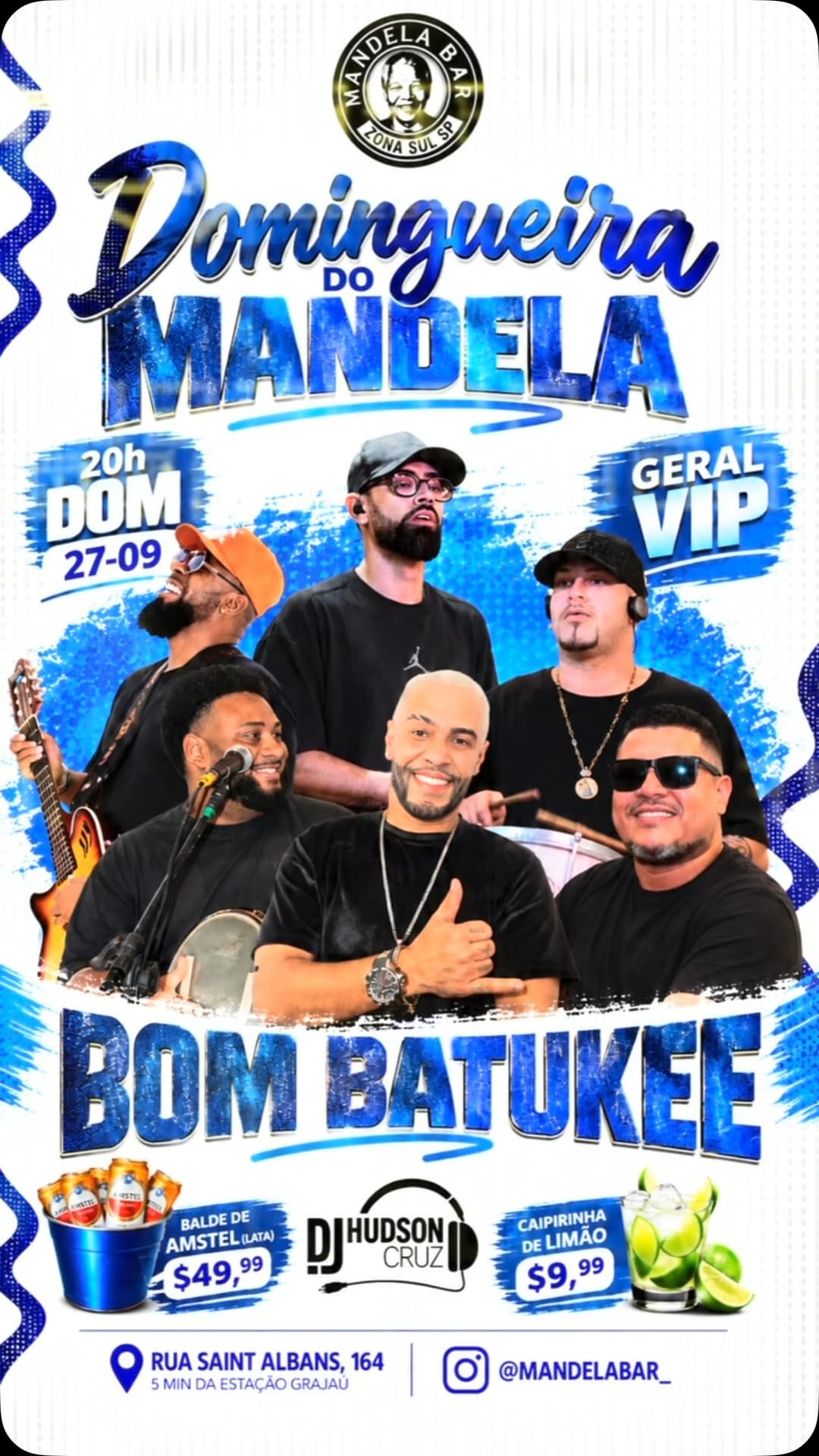 Flyer de DJ Hudson Cruz e Bom Batukee