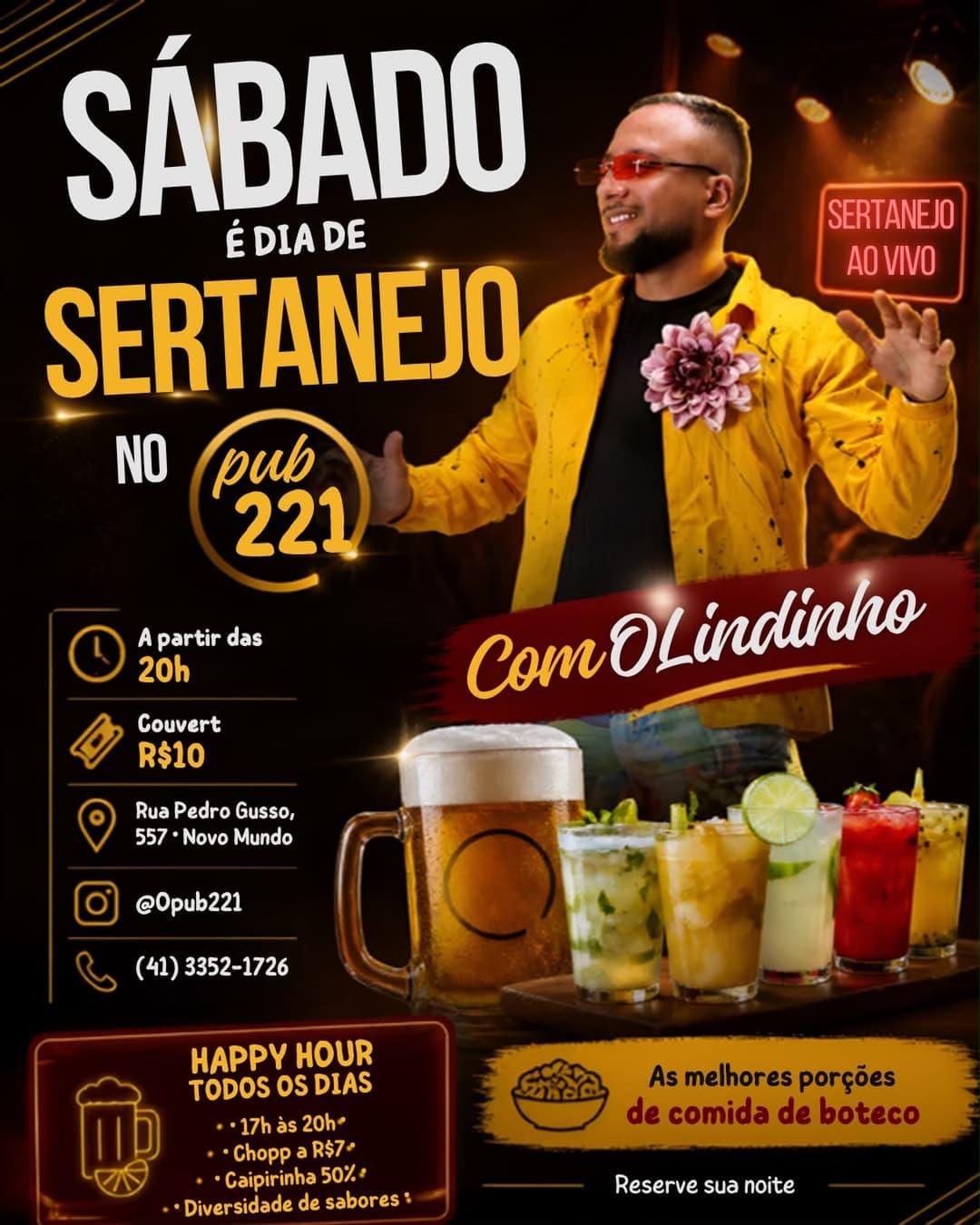Flyer de Olindinho