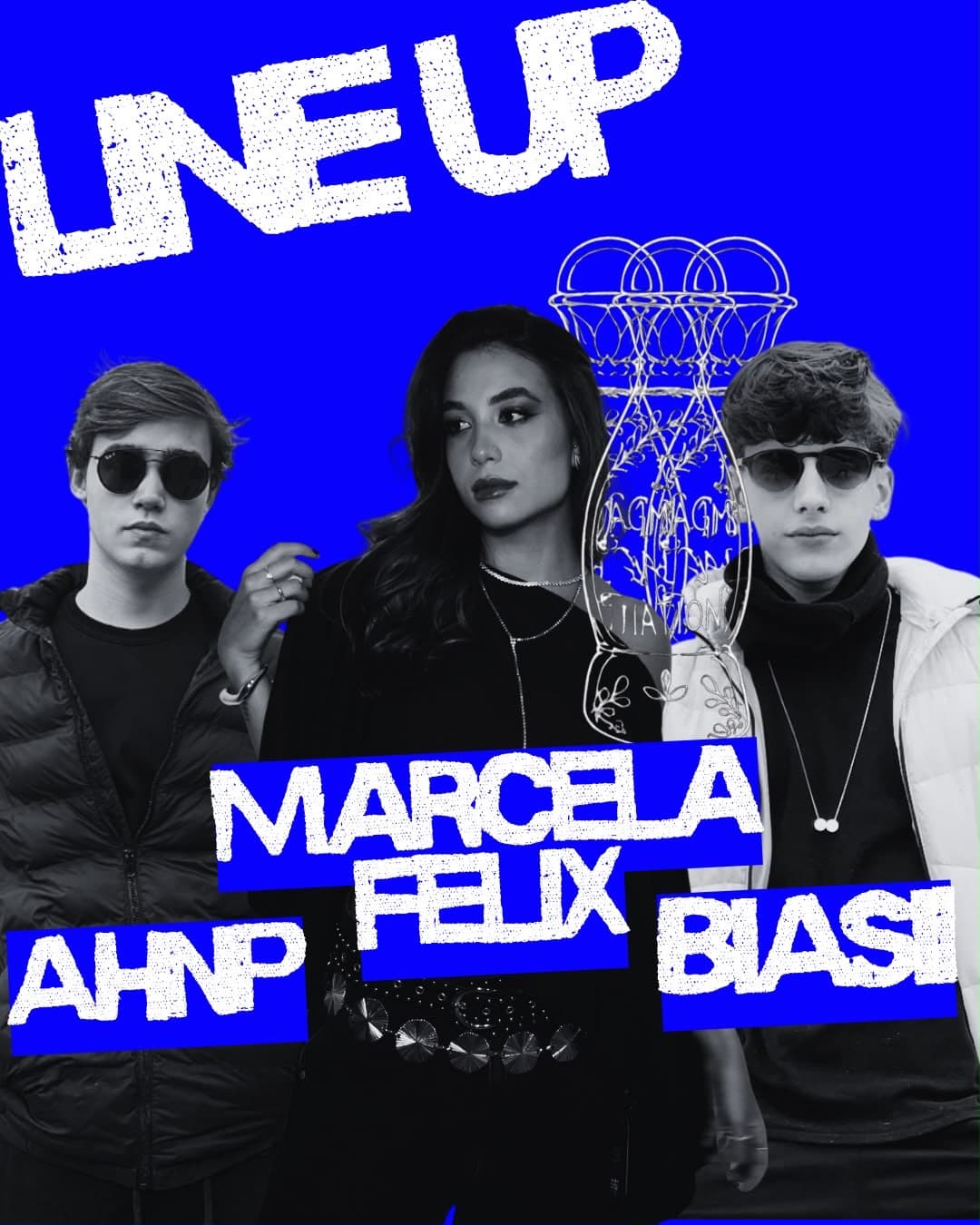 Flyer de Marcela Félix, AHP e Blasi