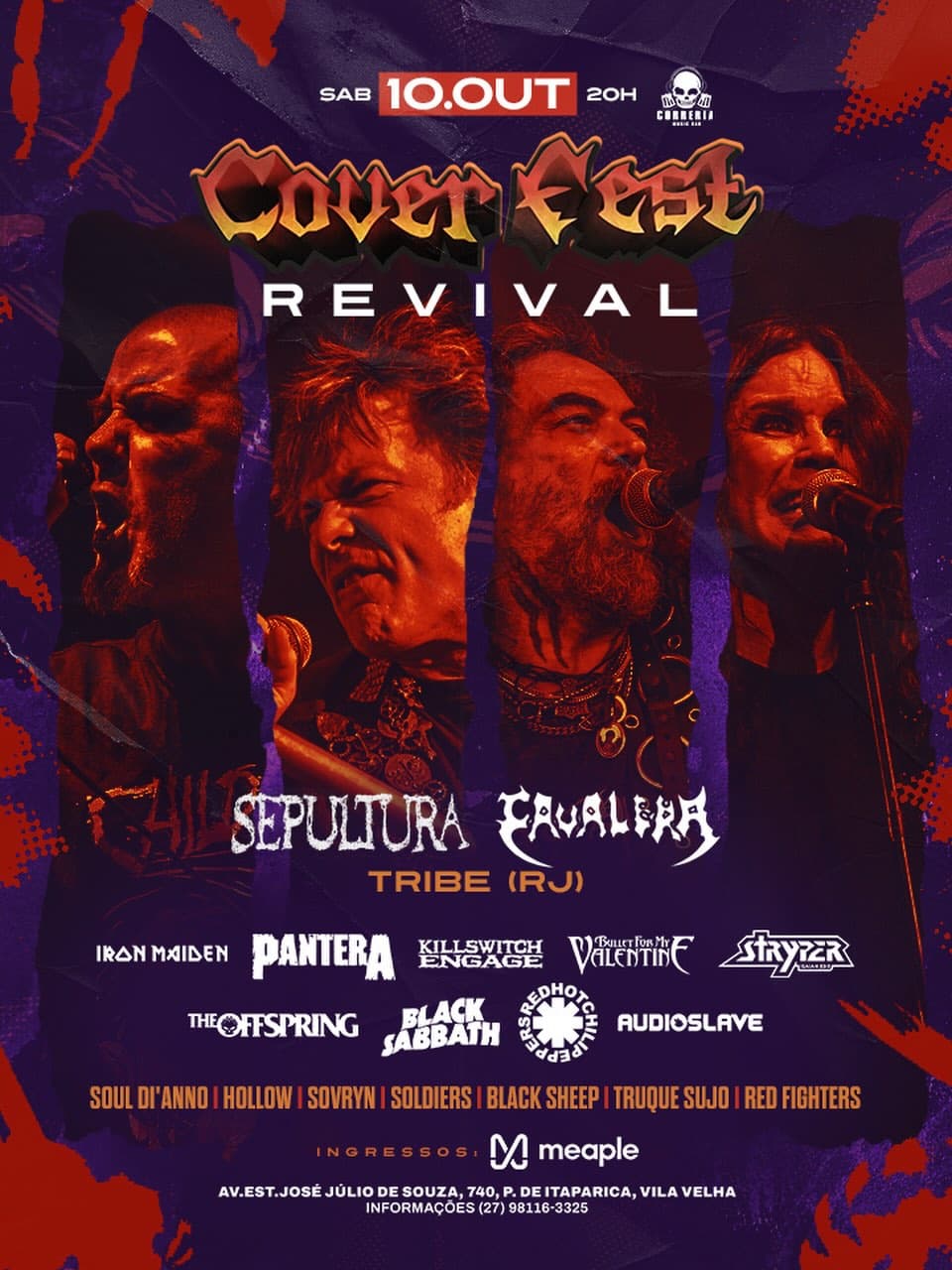 Flyer de Tribe, Soldiers, Black Sheep e mais 5 artistas