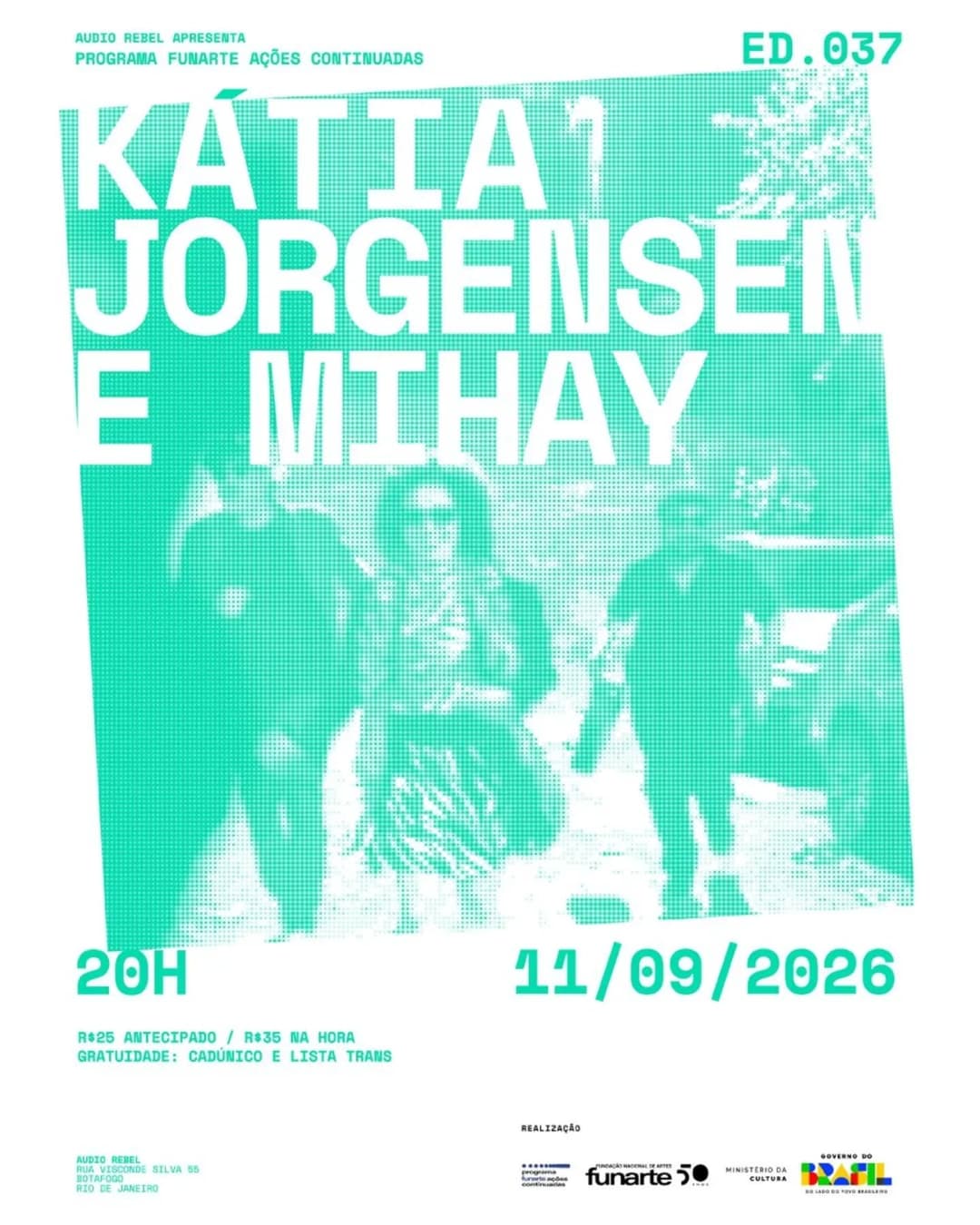 Flyer de Kátia Jorgensen & Mihay e Daio