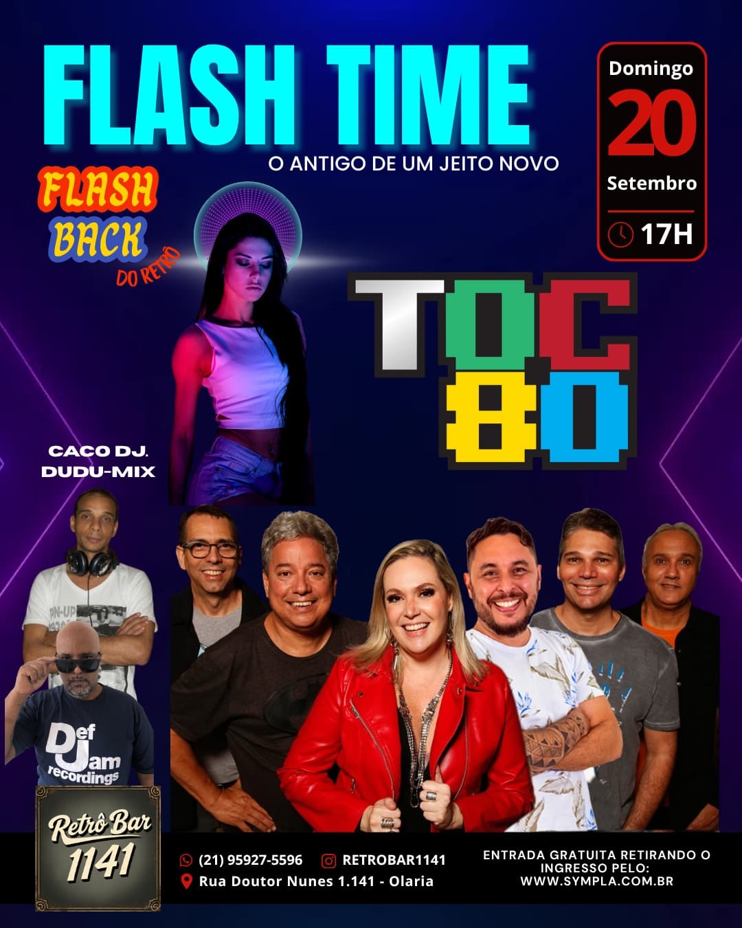 Flyer de Banda Toc 80