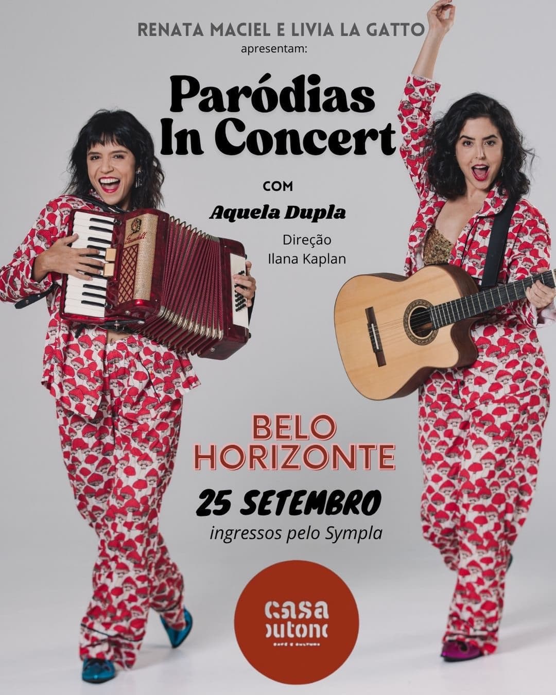 Flyer de Renata Maciel e Livia La Gatto