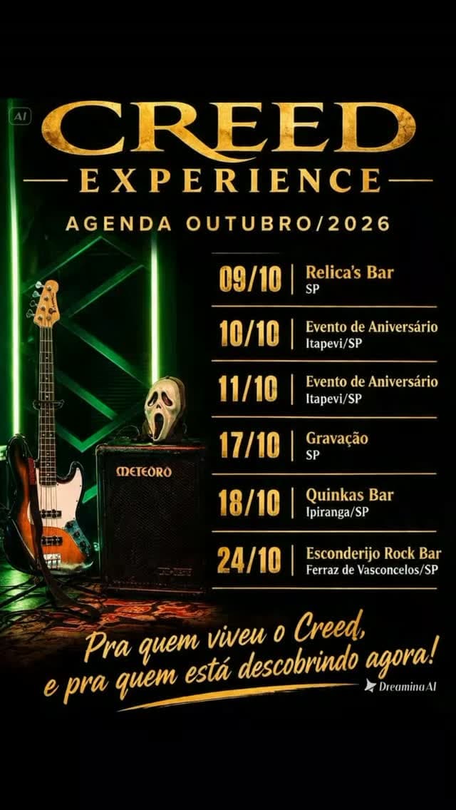 Flyer de Creed Experience