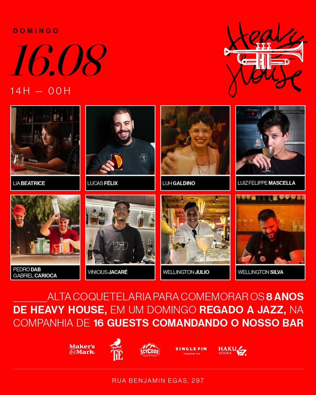 Flyer de DJ Cutz, Bina Coquet & Falsos Baianos e Radio Bonsom