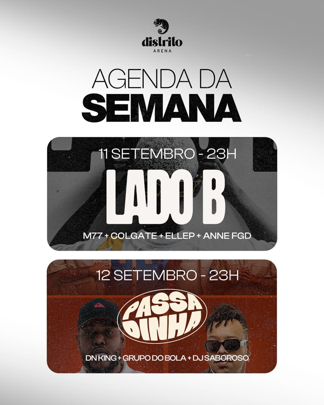 Flyer de Mauricio Oliveira, Colgate e Anne FGD