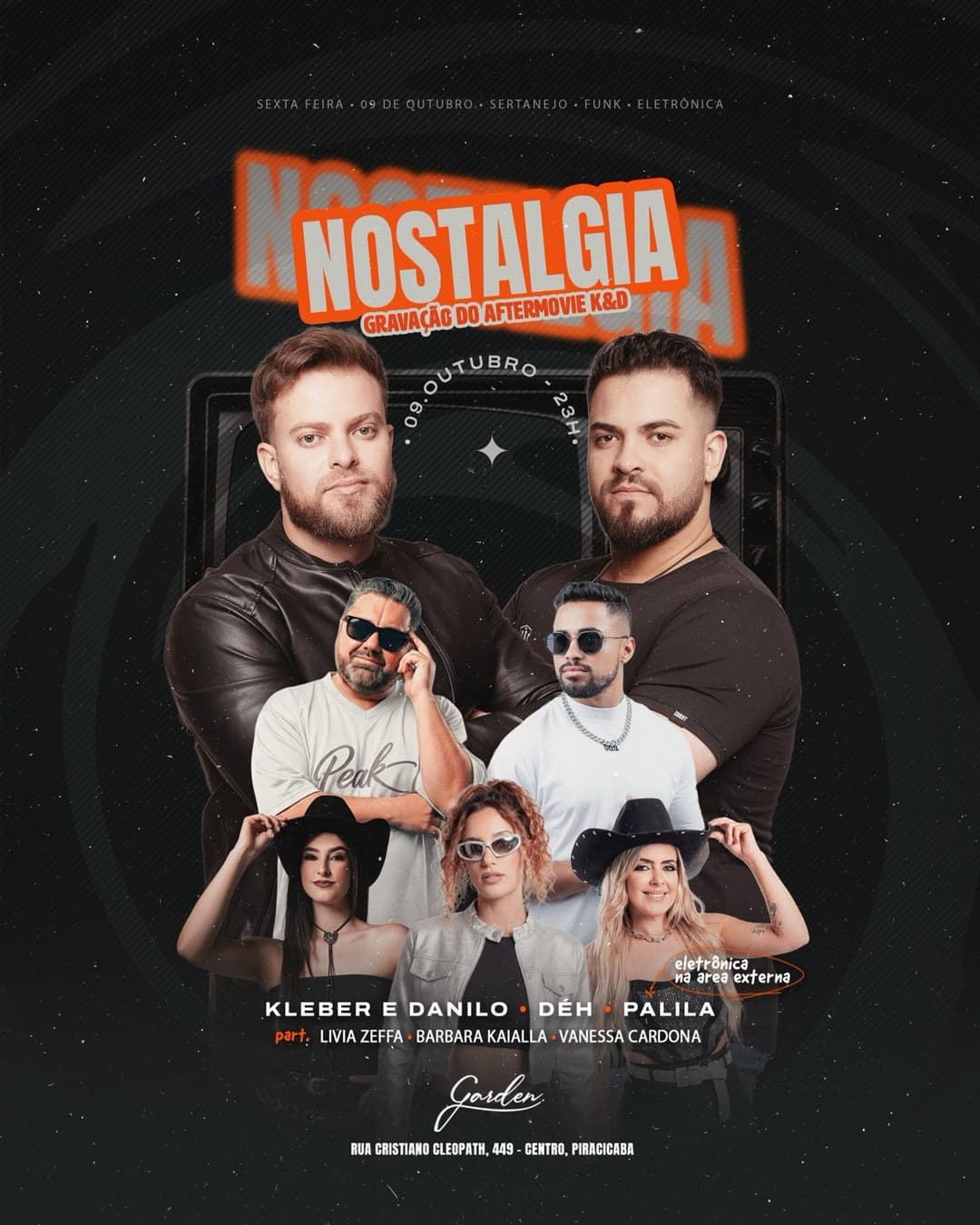 Flyer de Andre de Souza, Kleber e Danilo e mais 4 artistas