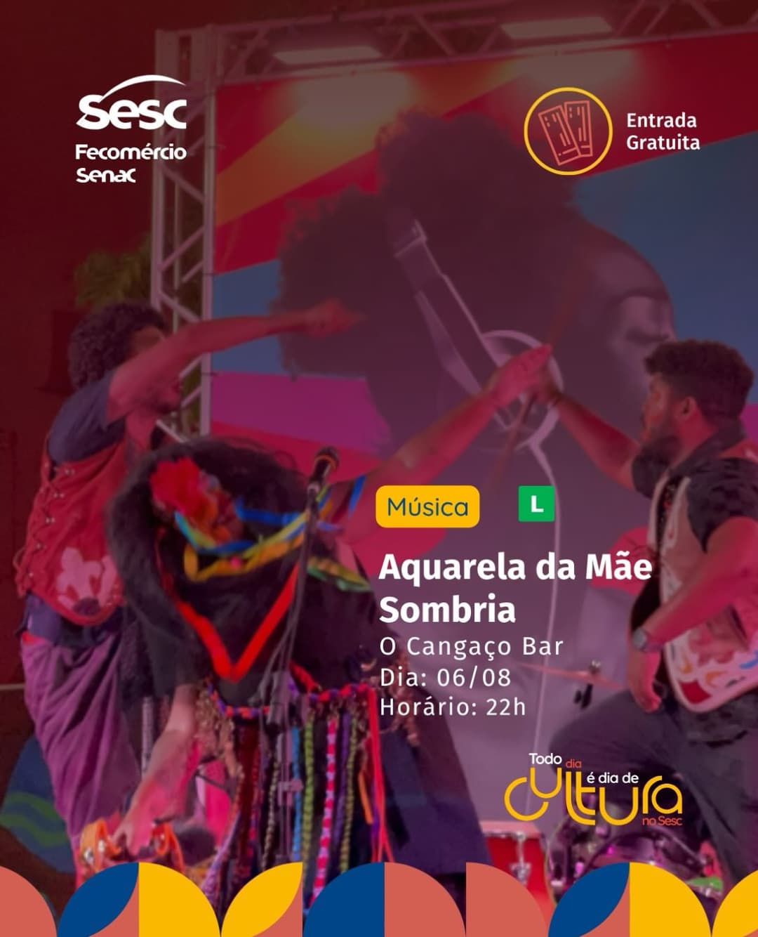 Flyer de Aquarela da Mãe Sombria