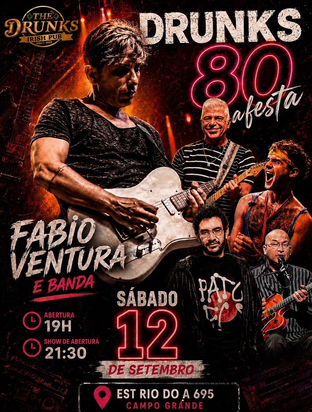 Flyer de Fábio Ventura e Banda