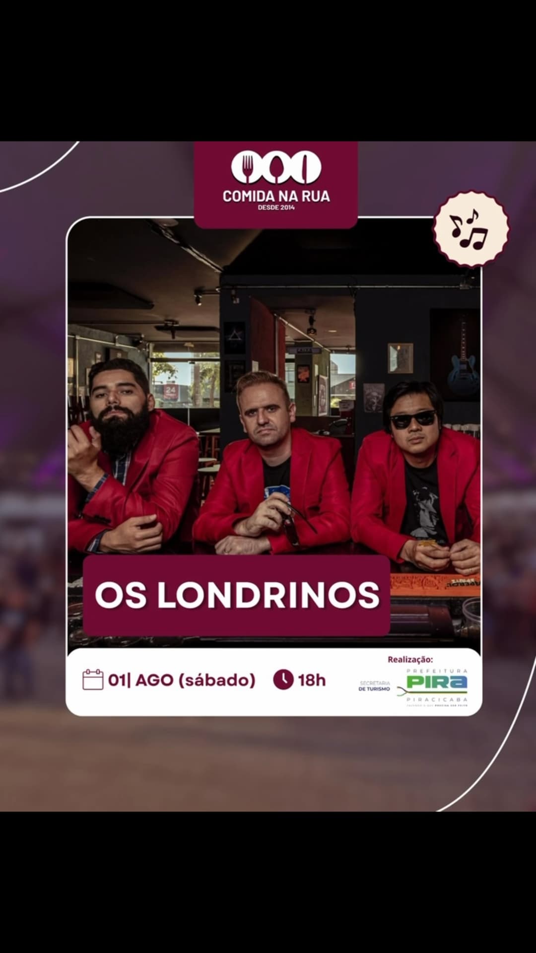 Flyer de Os Londrinos e Londrinos