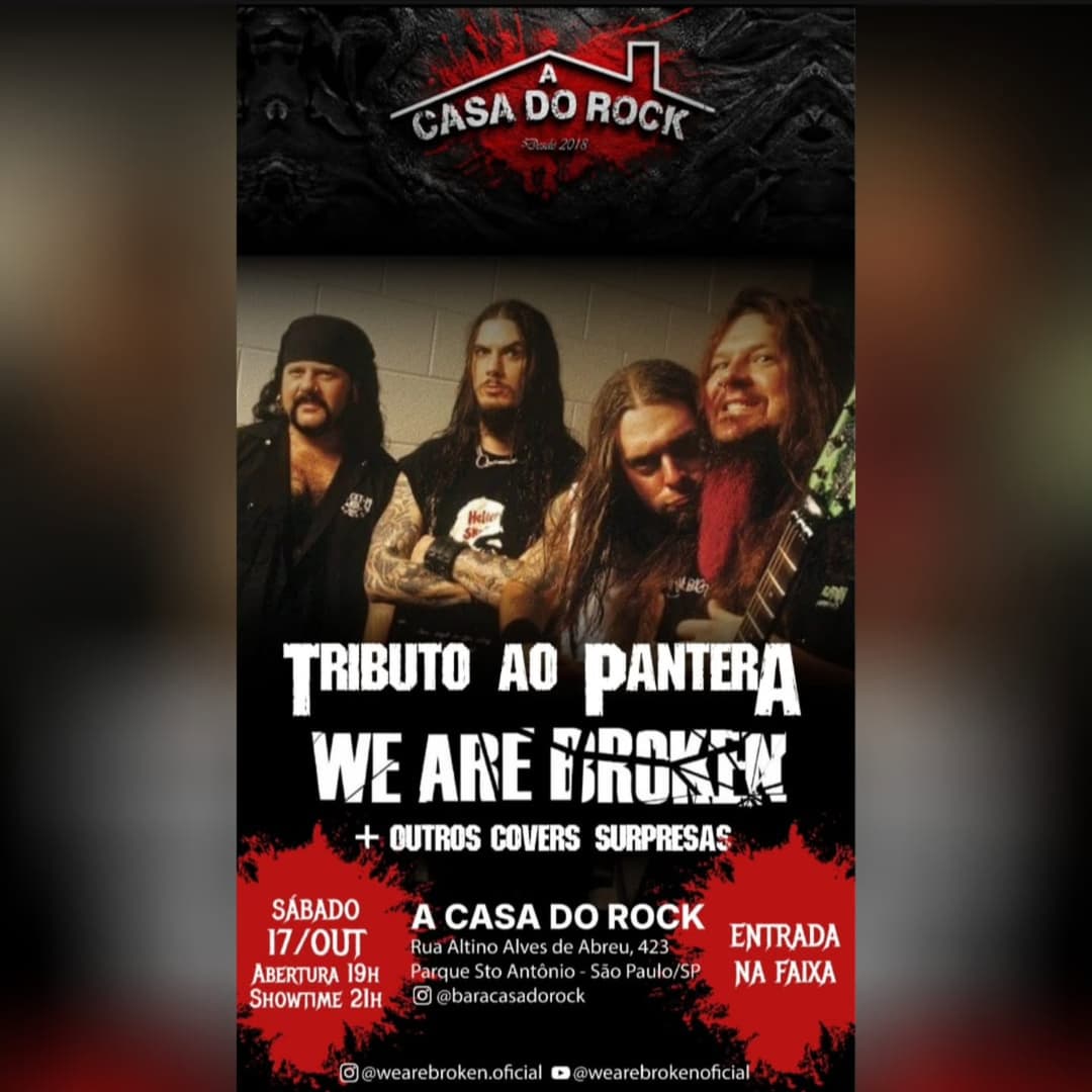 Flyer de We Are Broken