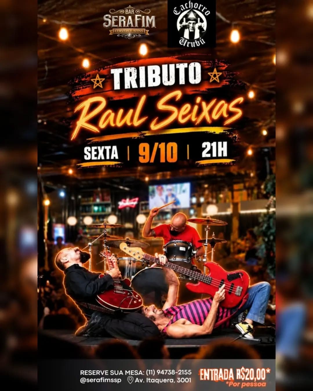 Flyer de Raul Seixas Tributo
