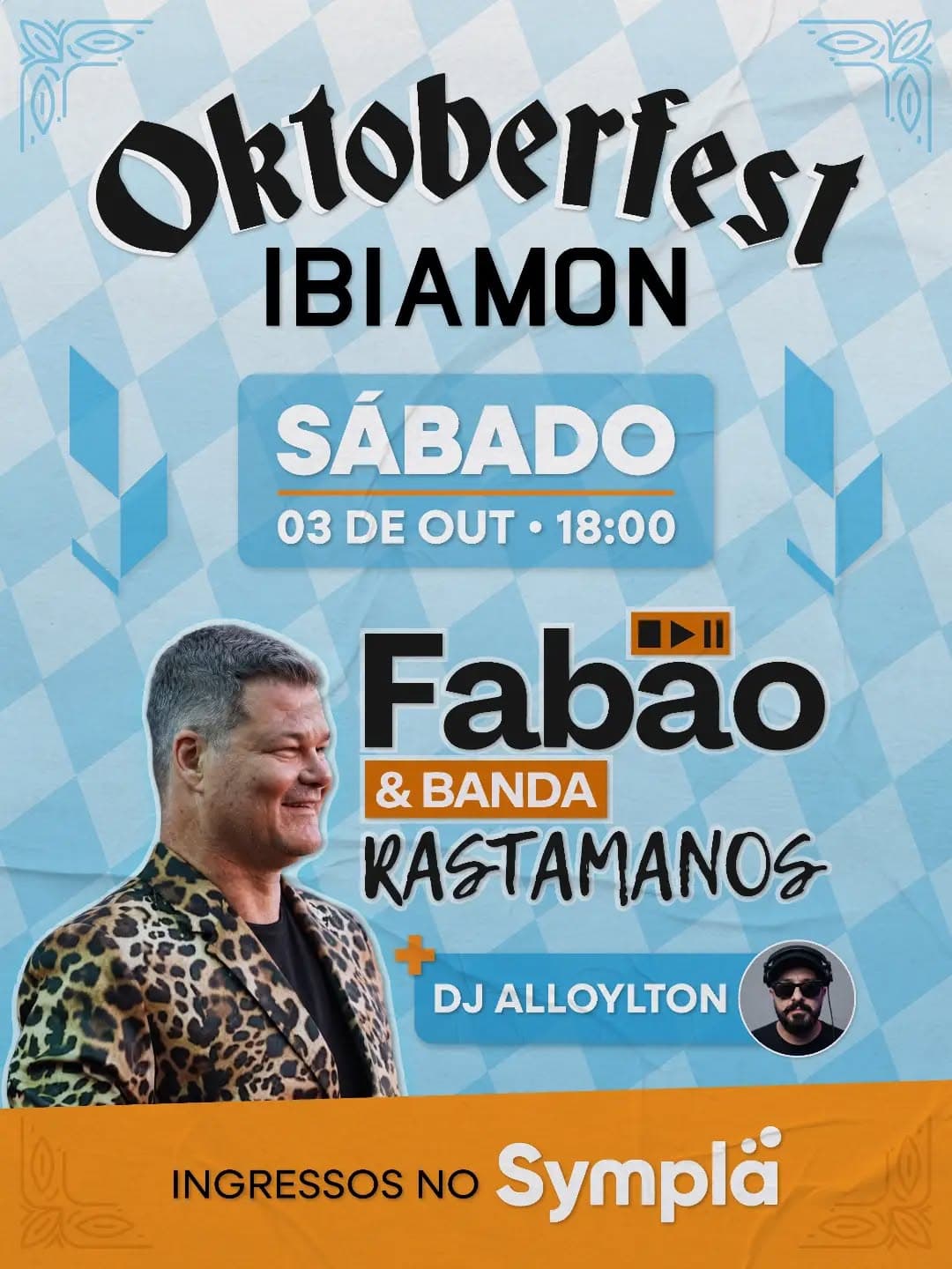 Flyer de Fabão e Rastamanos