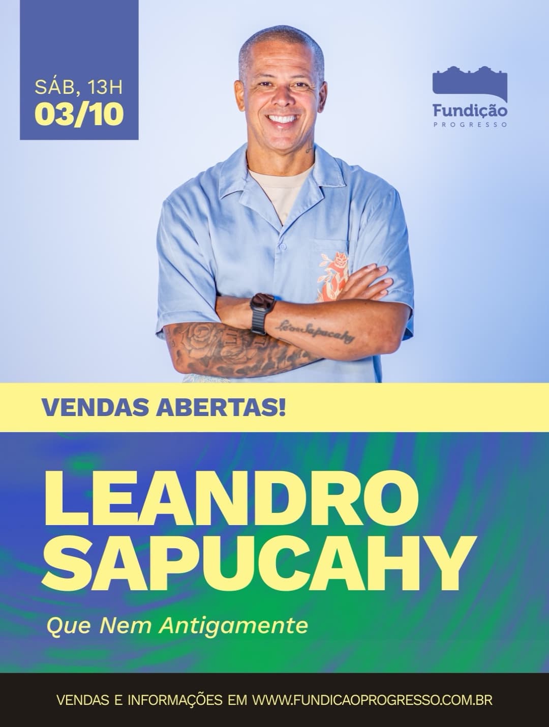 Flyer de Leandro Sapucahy