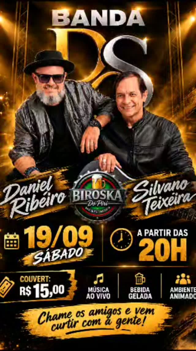 Flyer de Banda DS, Daniel Ribeiro e Silvano Teixeira