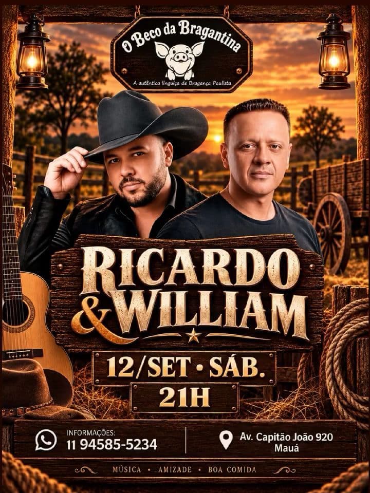 Flyer de Ricardo & William