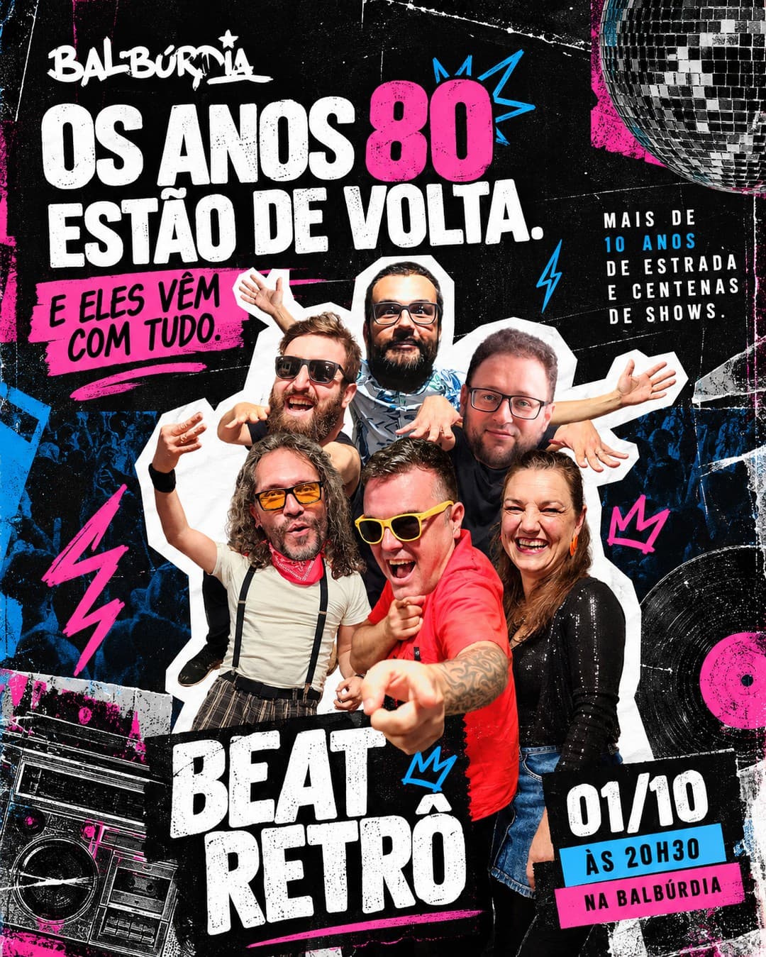 Flyer de Beat Retrô