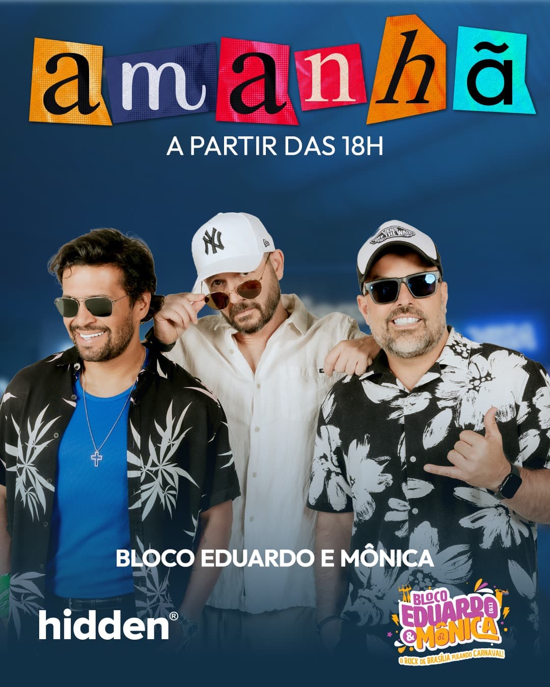 Flyer de Bloco Eduardo e Mônica