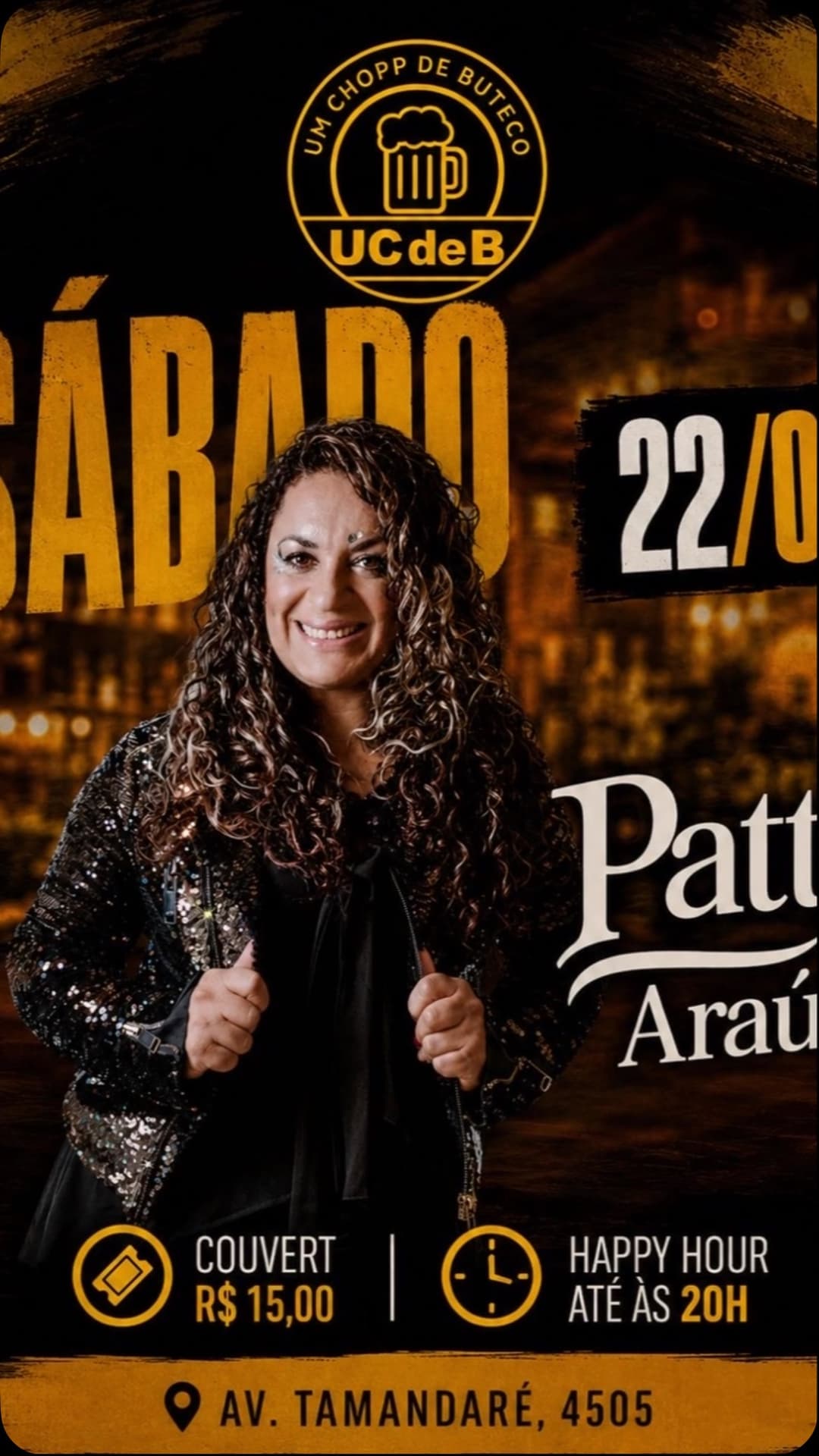Flyer de Patty Araújo e Patti Araújo
