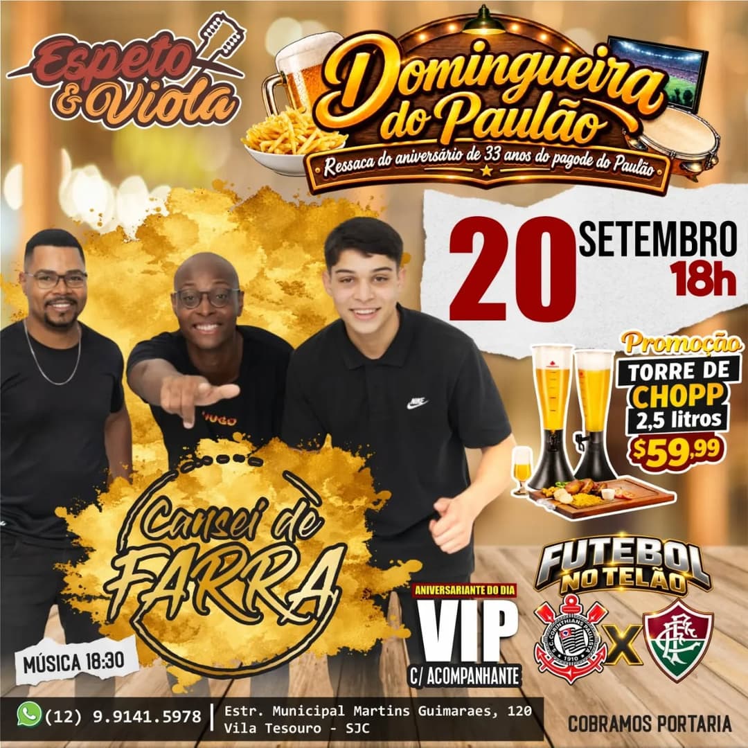 Flyer de Cansei de Farra