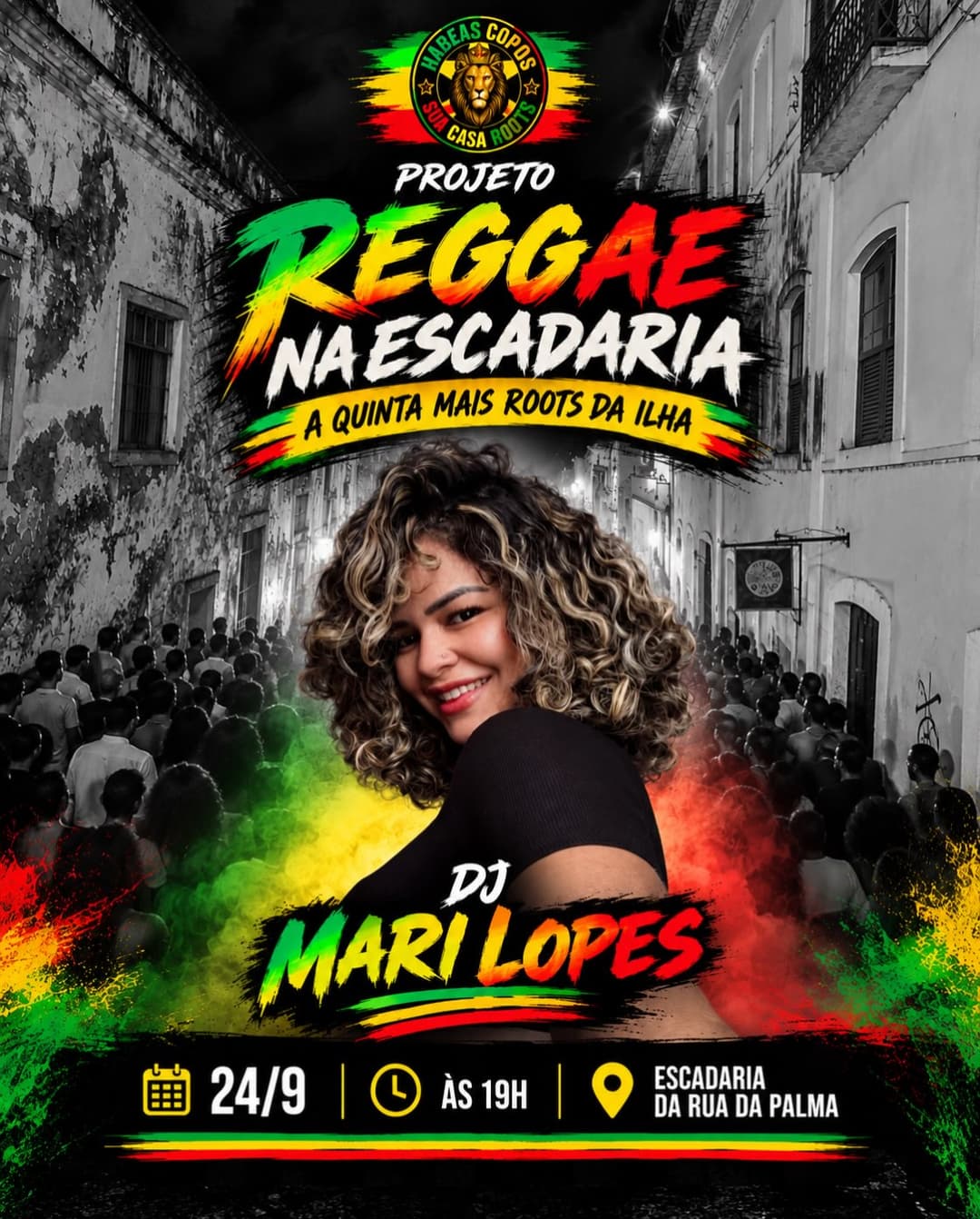 Flyer de Michael Luís, DJ Mari Lopes e mais 2 artistas