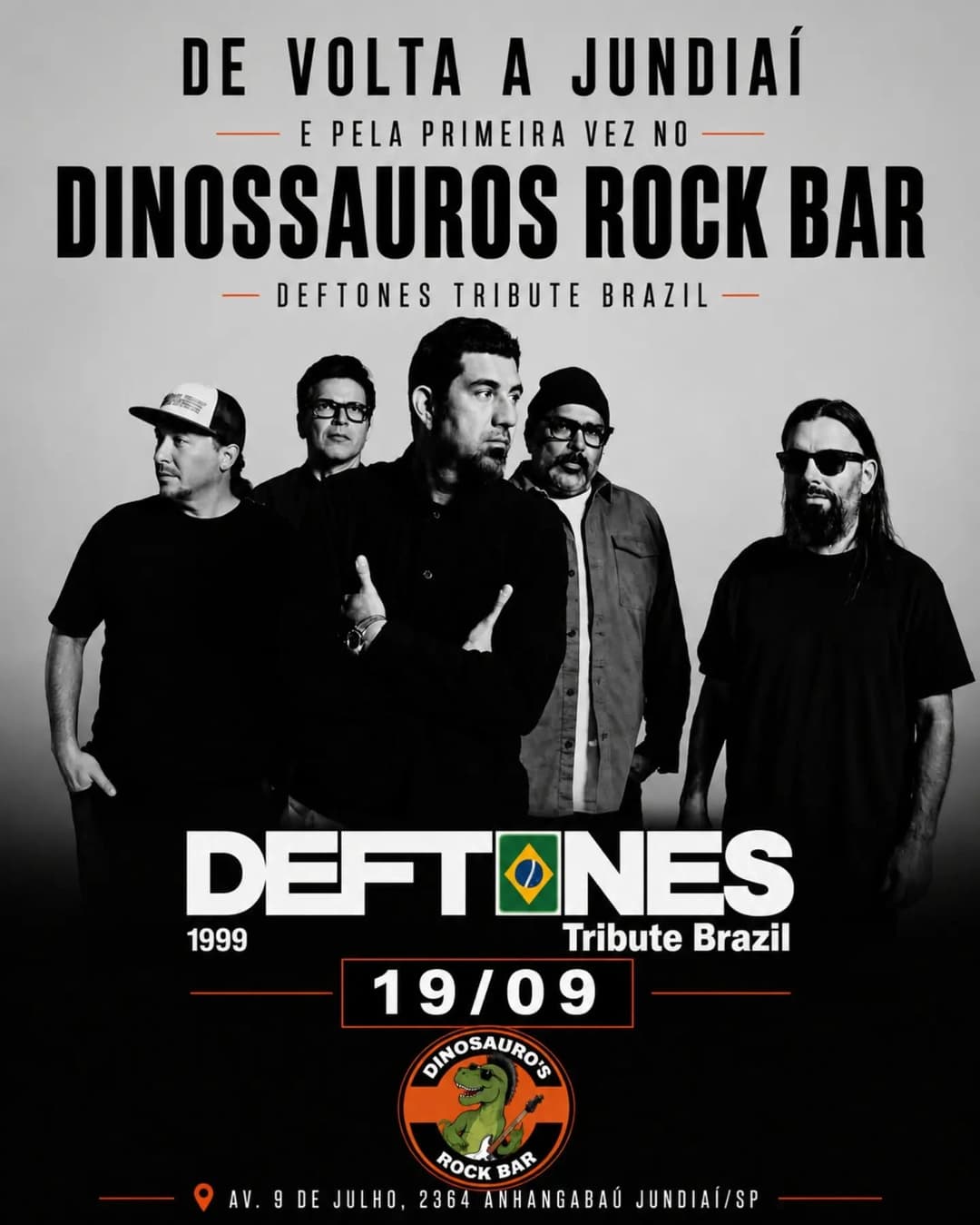 Flyer de Deftones Tribute Brazil