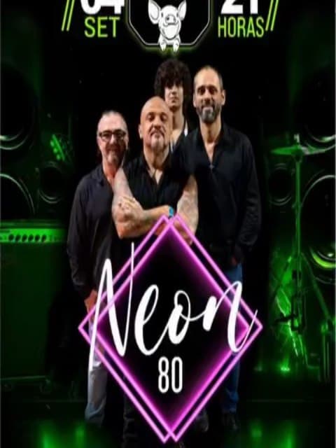 Flyer de Banda Neon 80